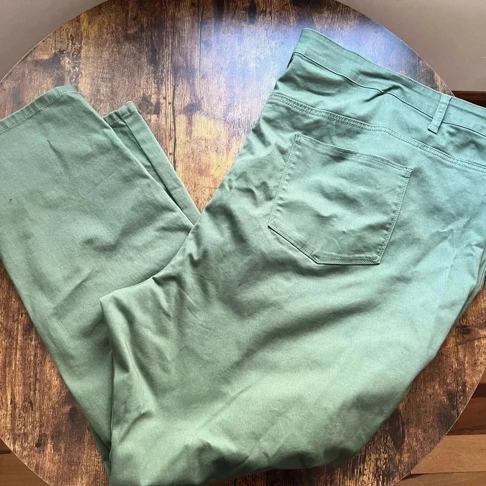 Woman Within green plus size jeans. Size: 34W